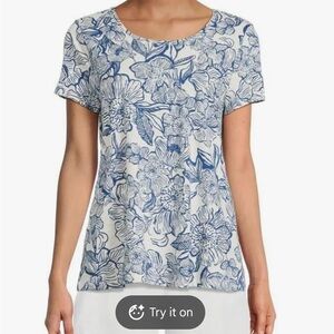 Lilly Pulitzer Etta scoop-neck in coconut unforgettable size Large. New